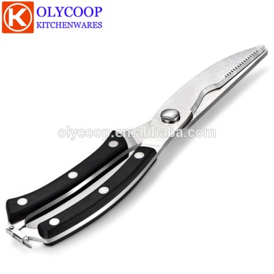 Heavy Duty Kitchen Scissors POM handle Poultry Shears